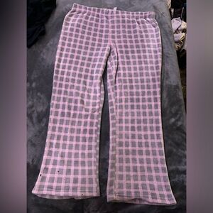 Plaid Nighttime Pajamas very comfy for walking around in.